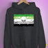 Aromantic Pride Pirate Flag Hoodie - Dark Grey Heather